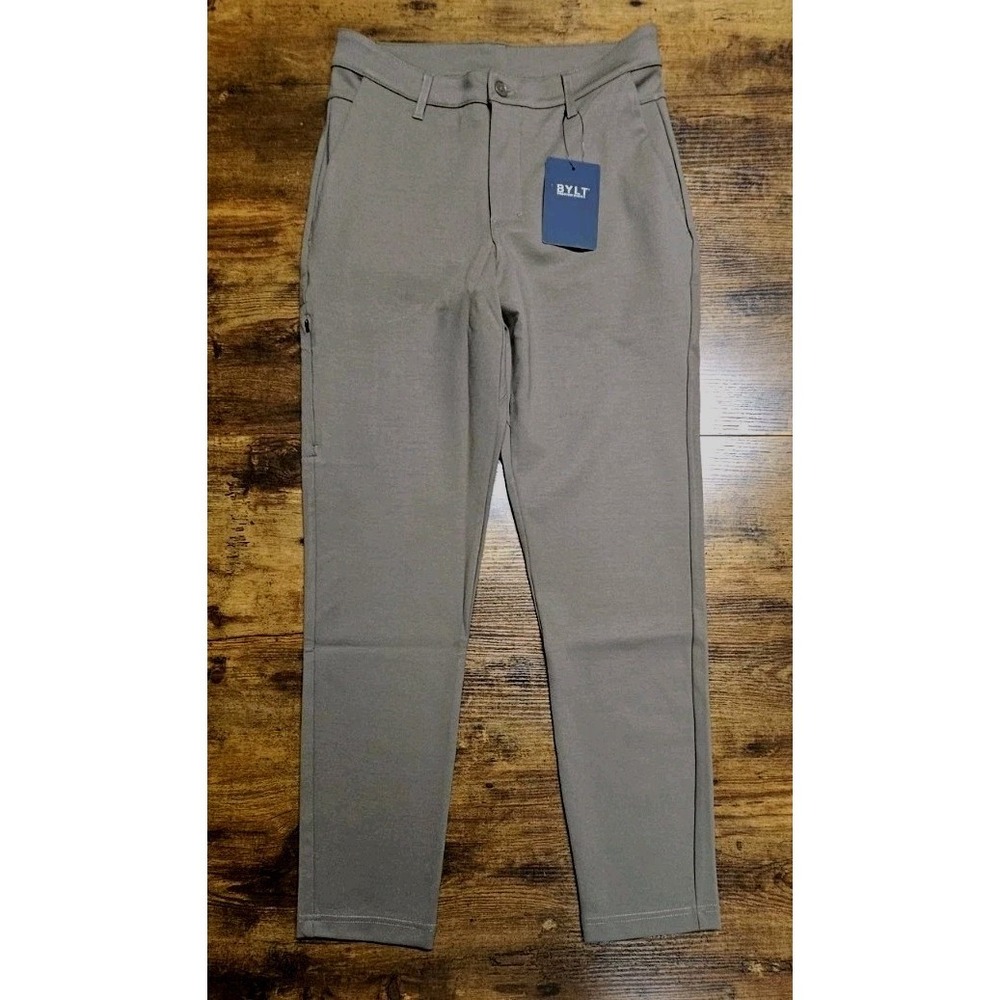 BYLT EveryDay Pants 2.0 Dark Taupe Performance Textured Pants Men's 31x30 NWT